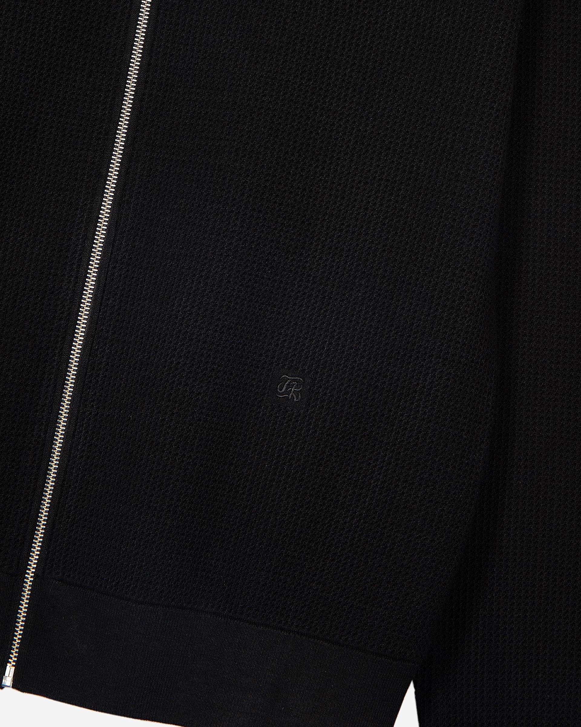 Black honeycomb cardigan
