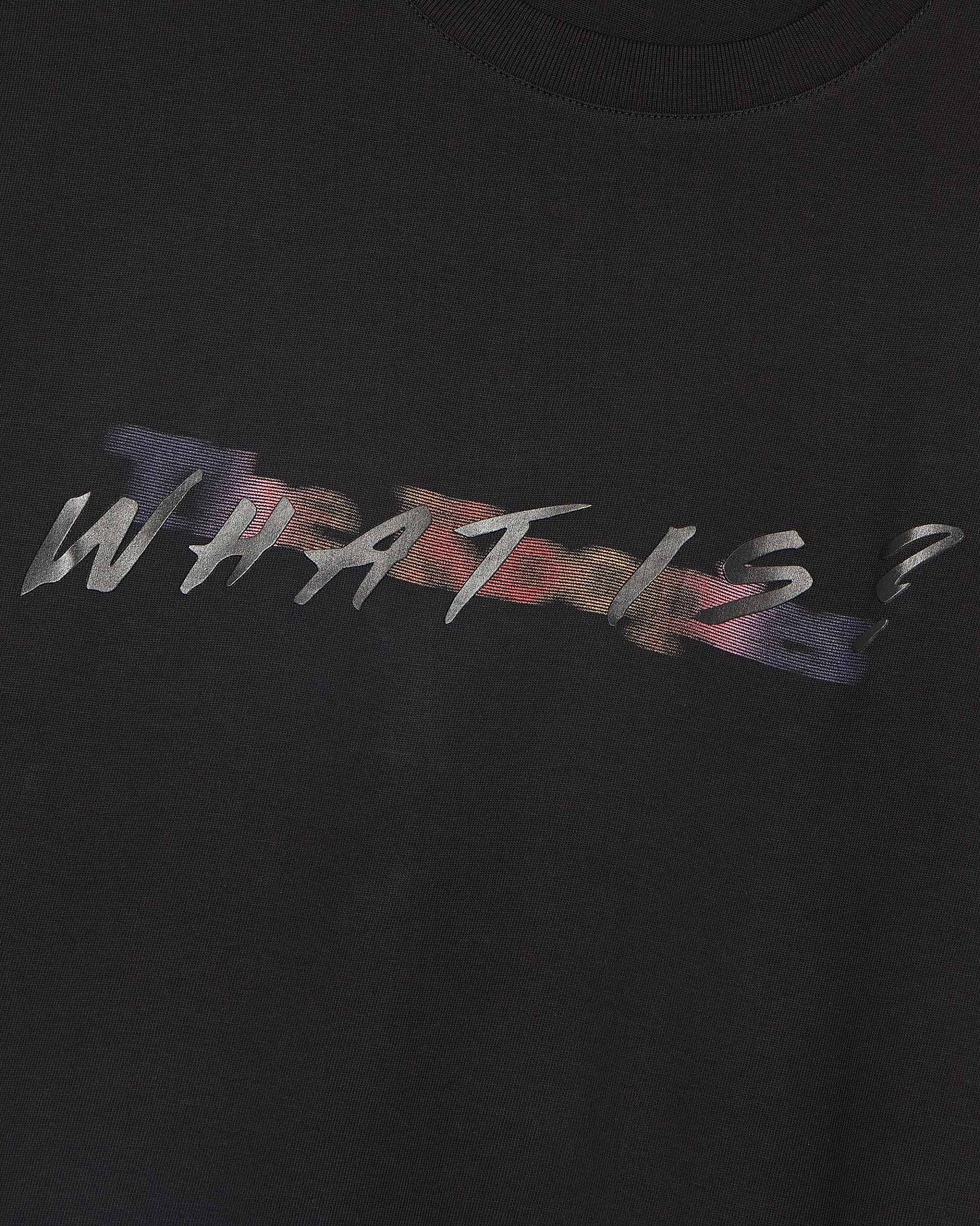 T-shirt with multicolored black logo
