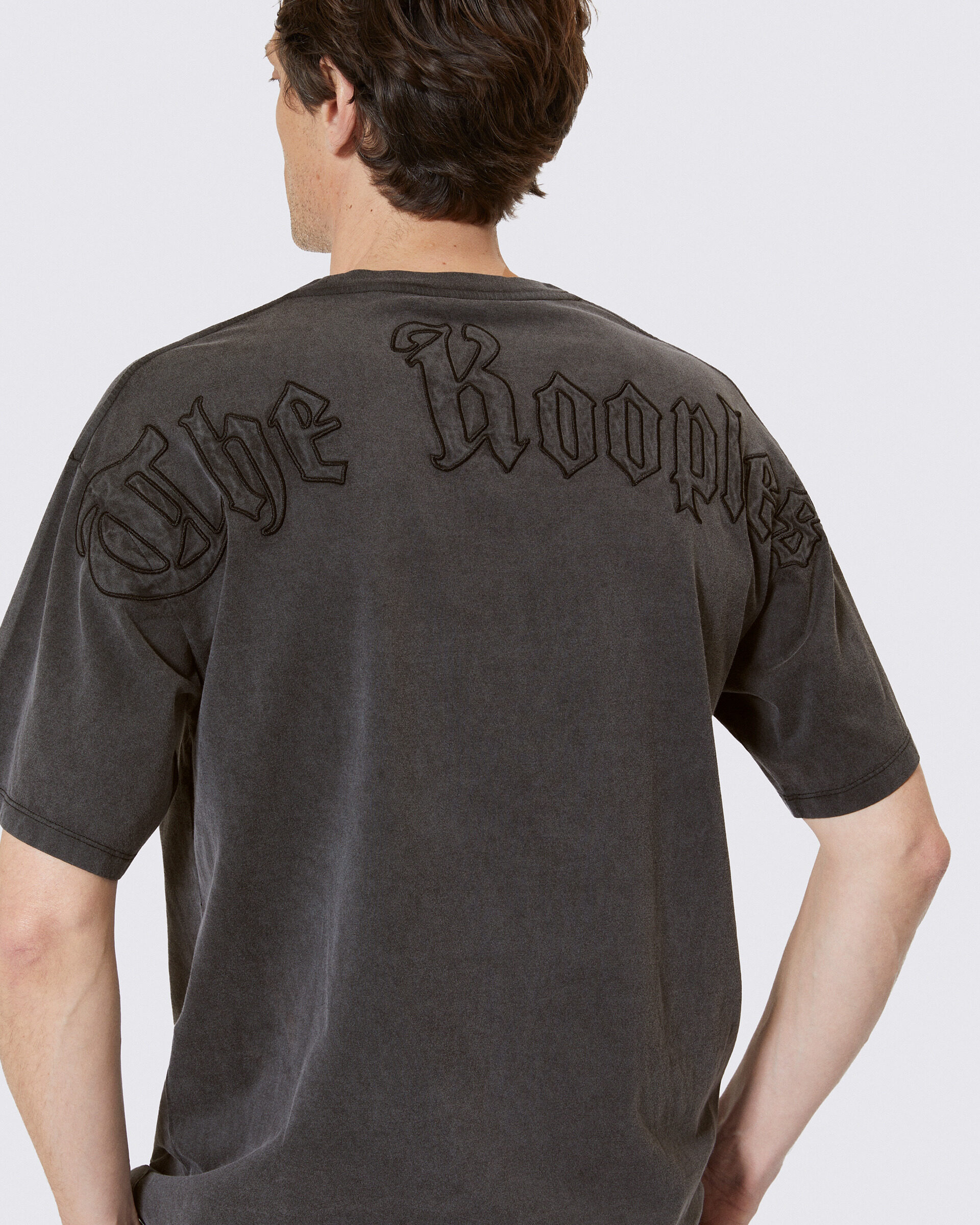 T-shirt with logo on black back