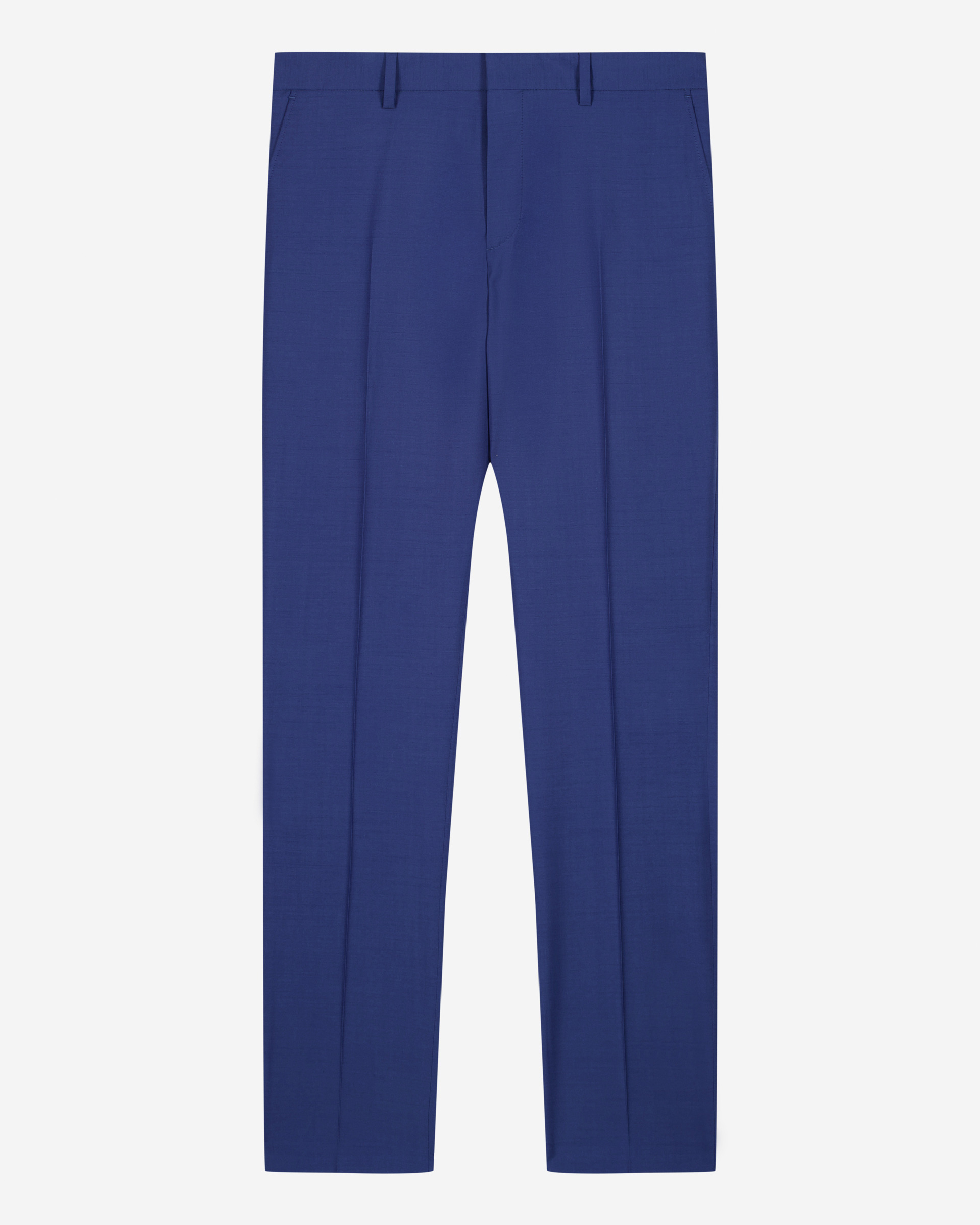 Blue tailored suit pants