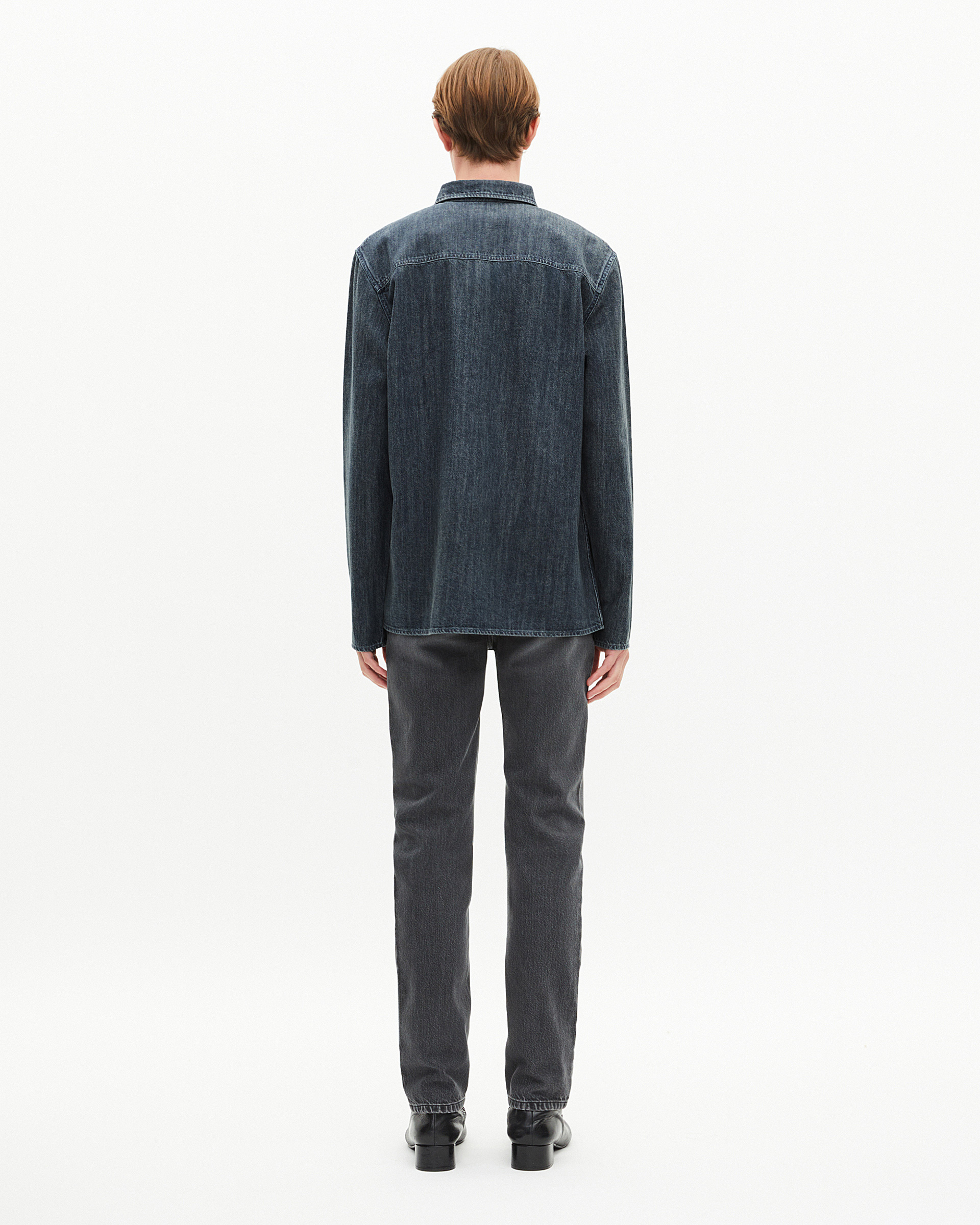 Blue denim shirt