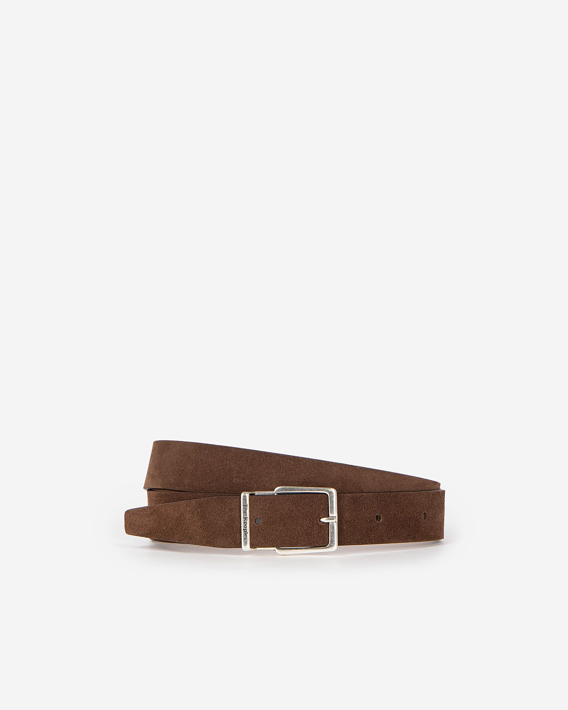 Brown suede belt