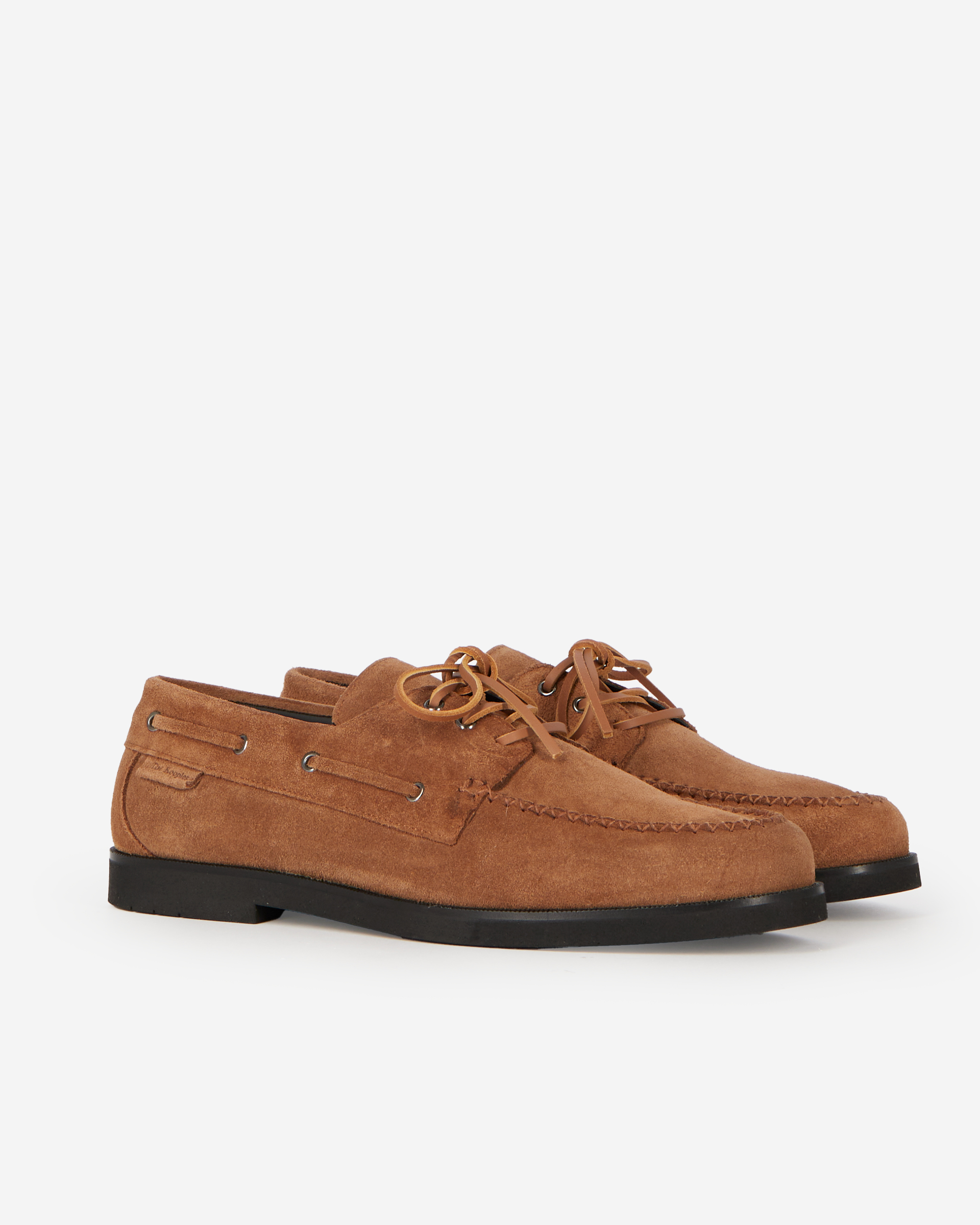 Cognac suede loafers