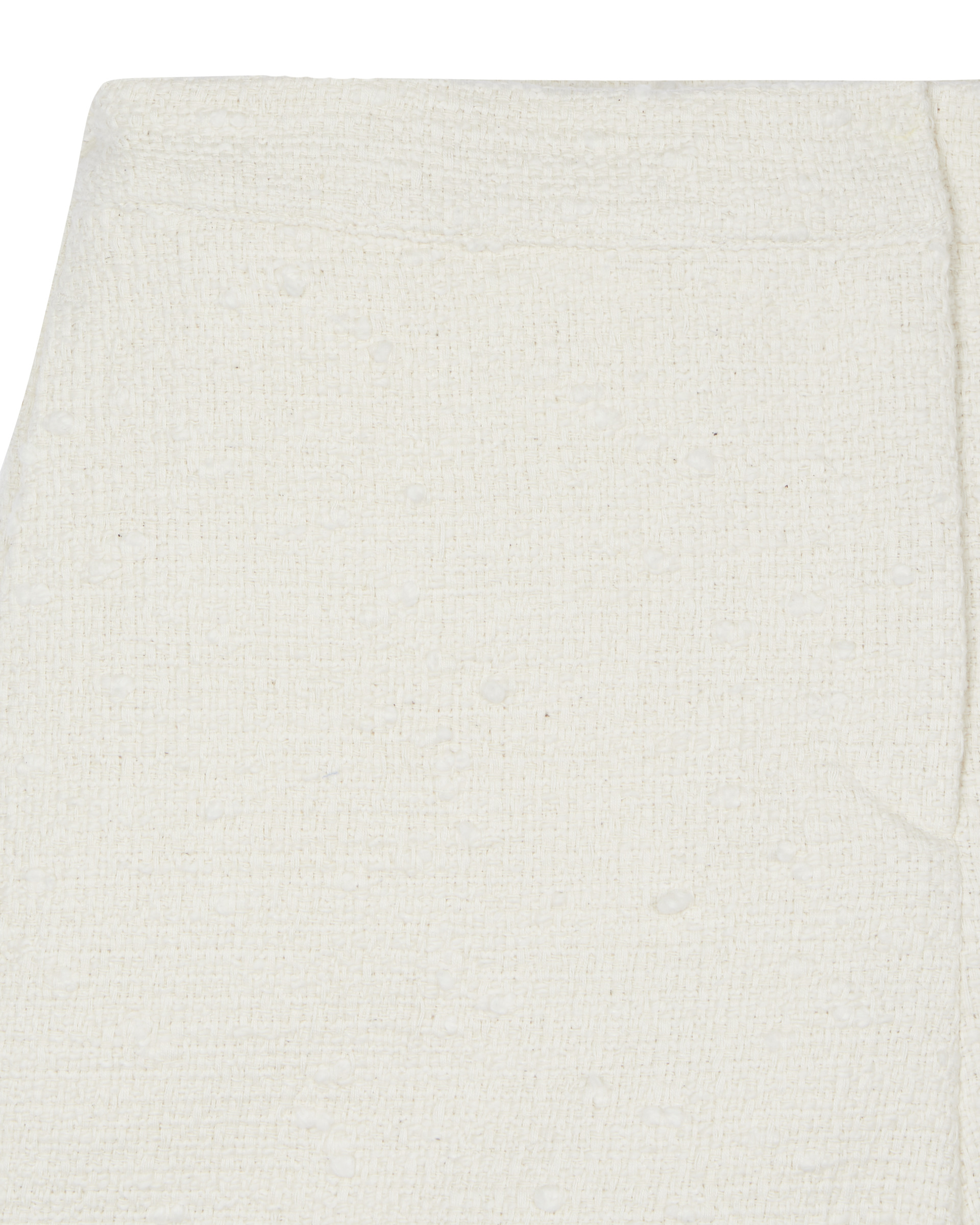 Tailored shorts in ecru tweed