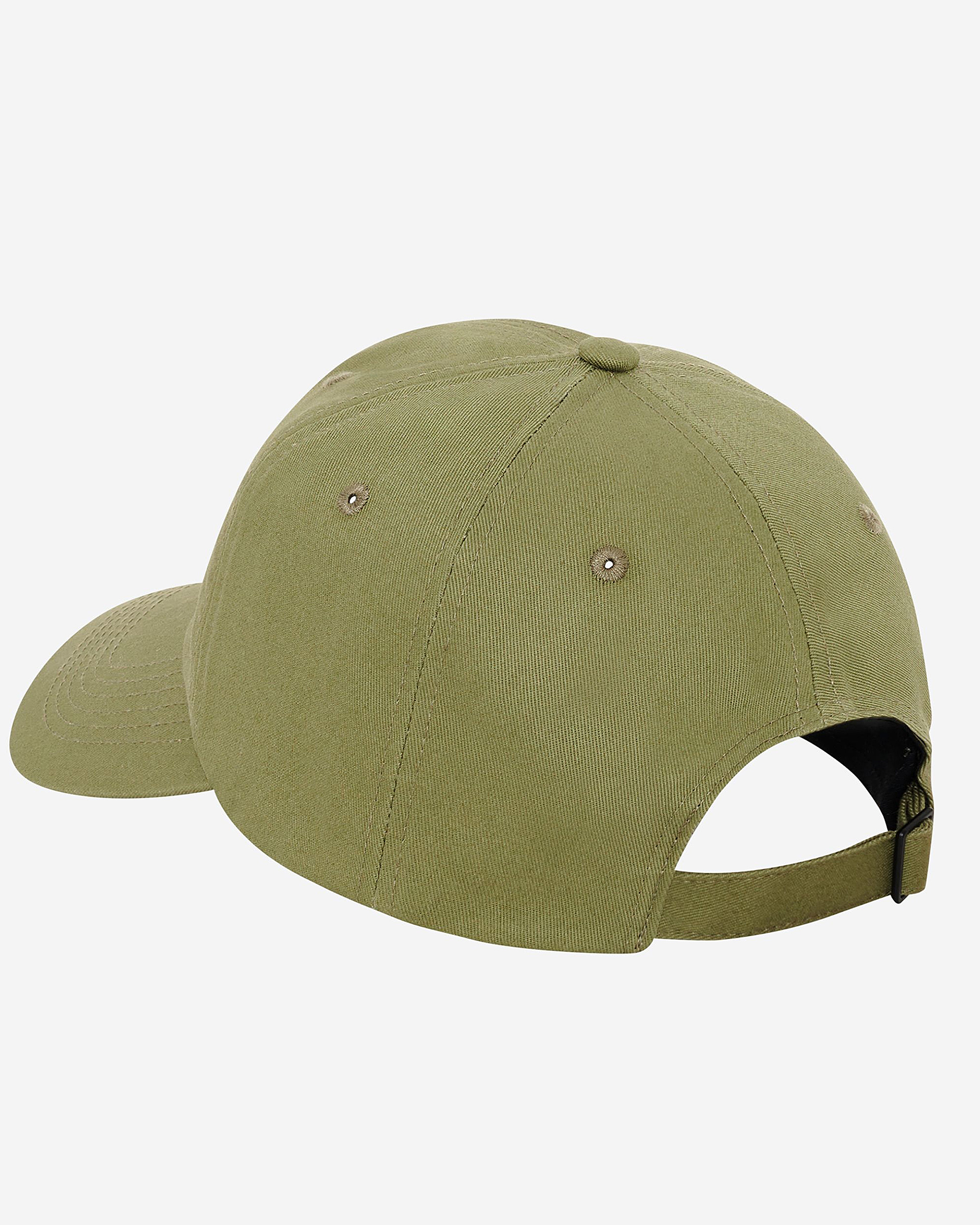 Khaki embroidered crest cap