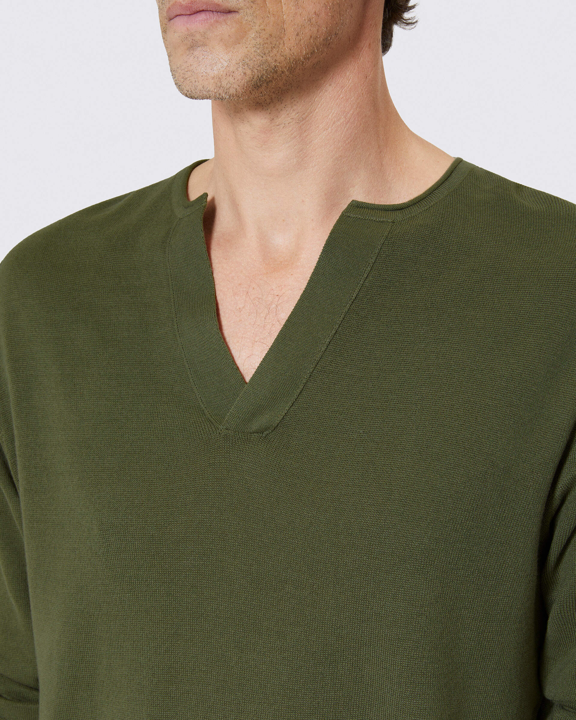 Green tunisian sweater