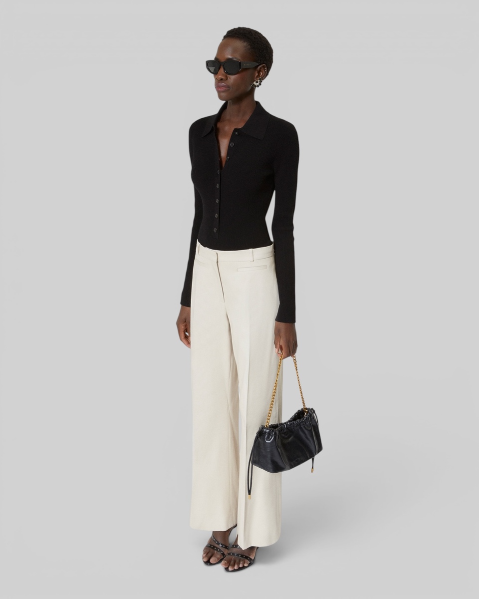 Beige cotton pants