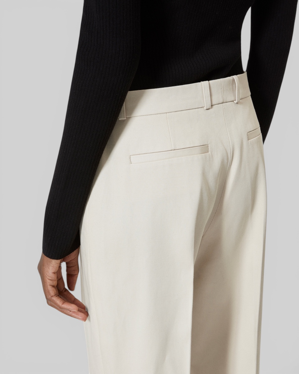 Beige cotton pants