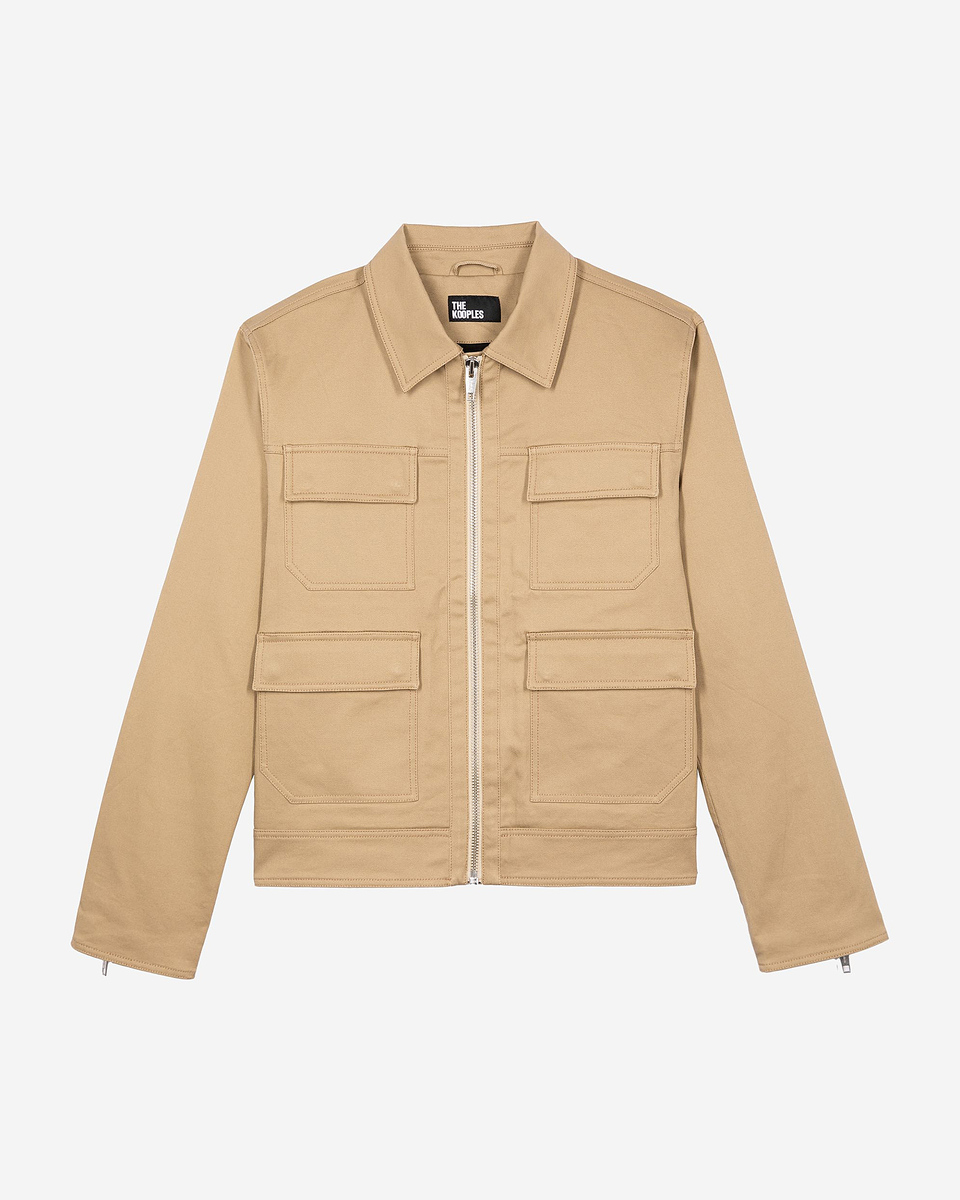 Beige cotton jacket