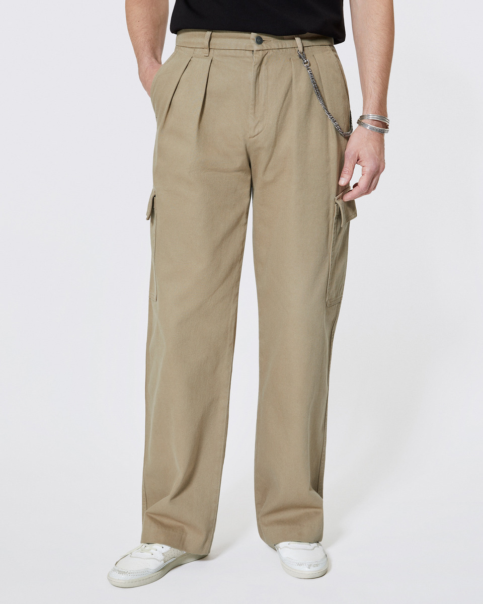 Beige cargo pants