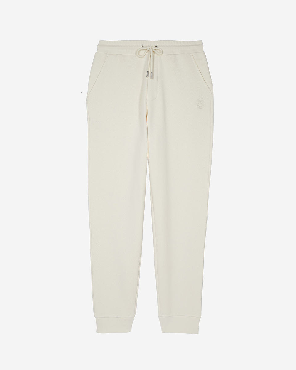 Beige fitted jogging bottoms