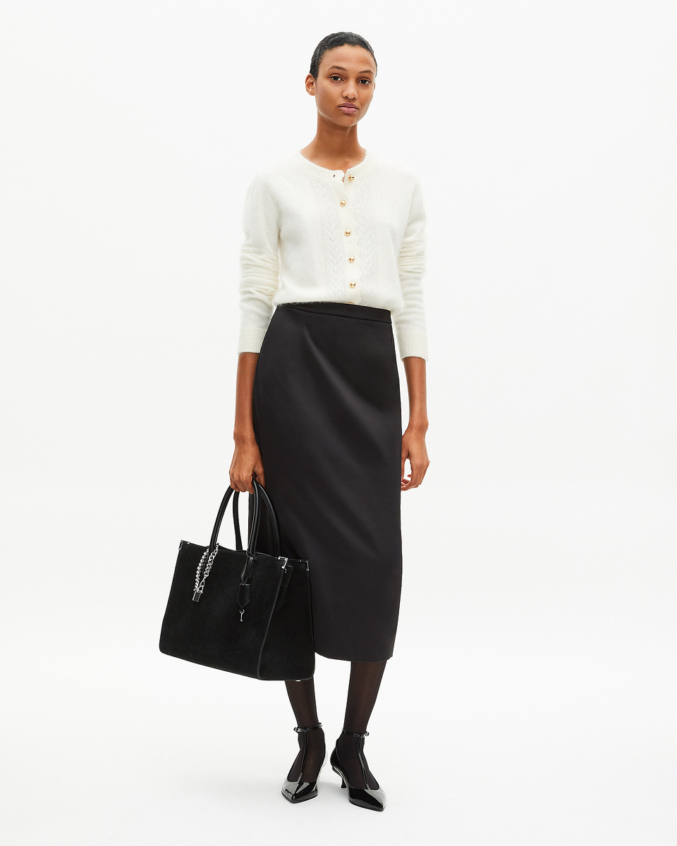 Ecru cashmere cardigan