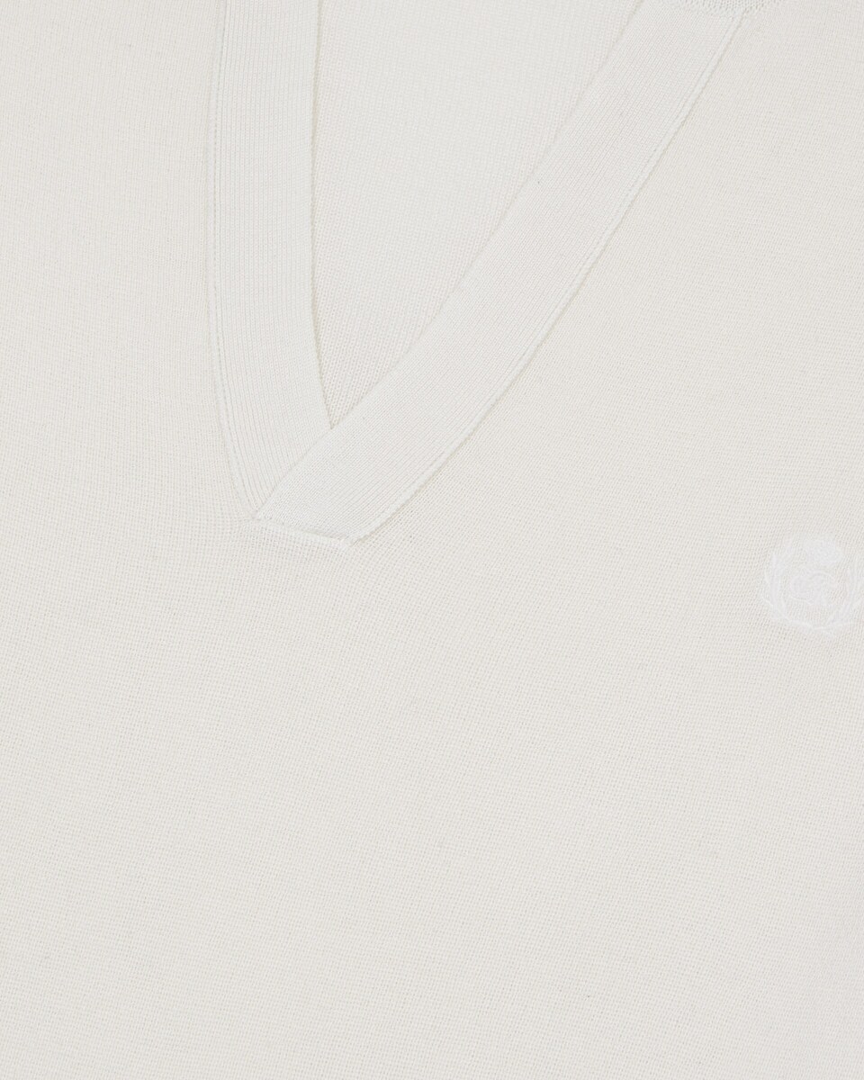 Beige tunic-neck sweater