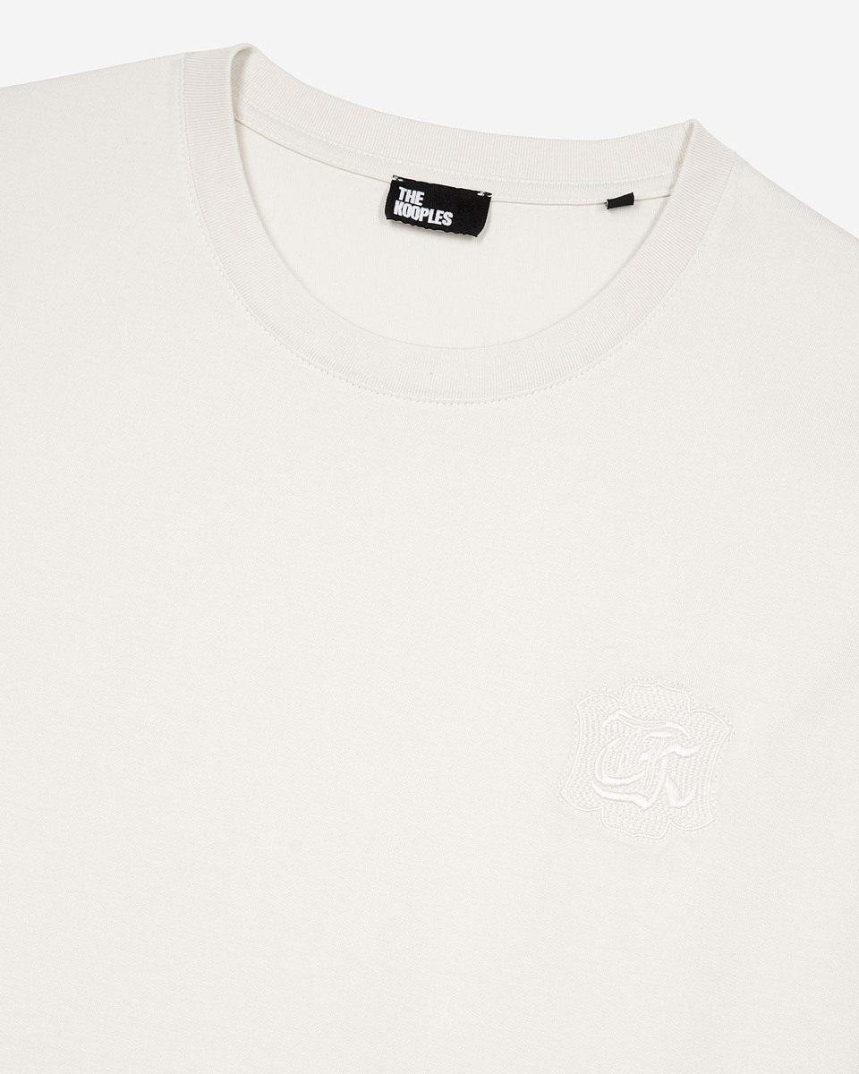 Beige crest T-shirt