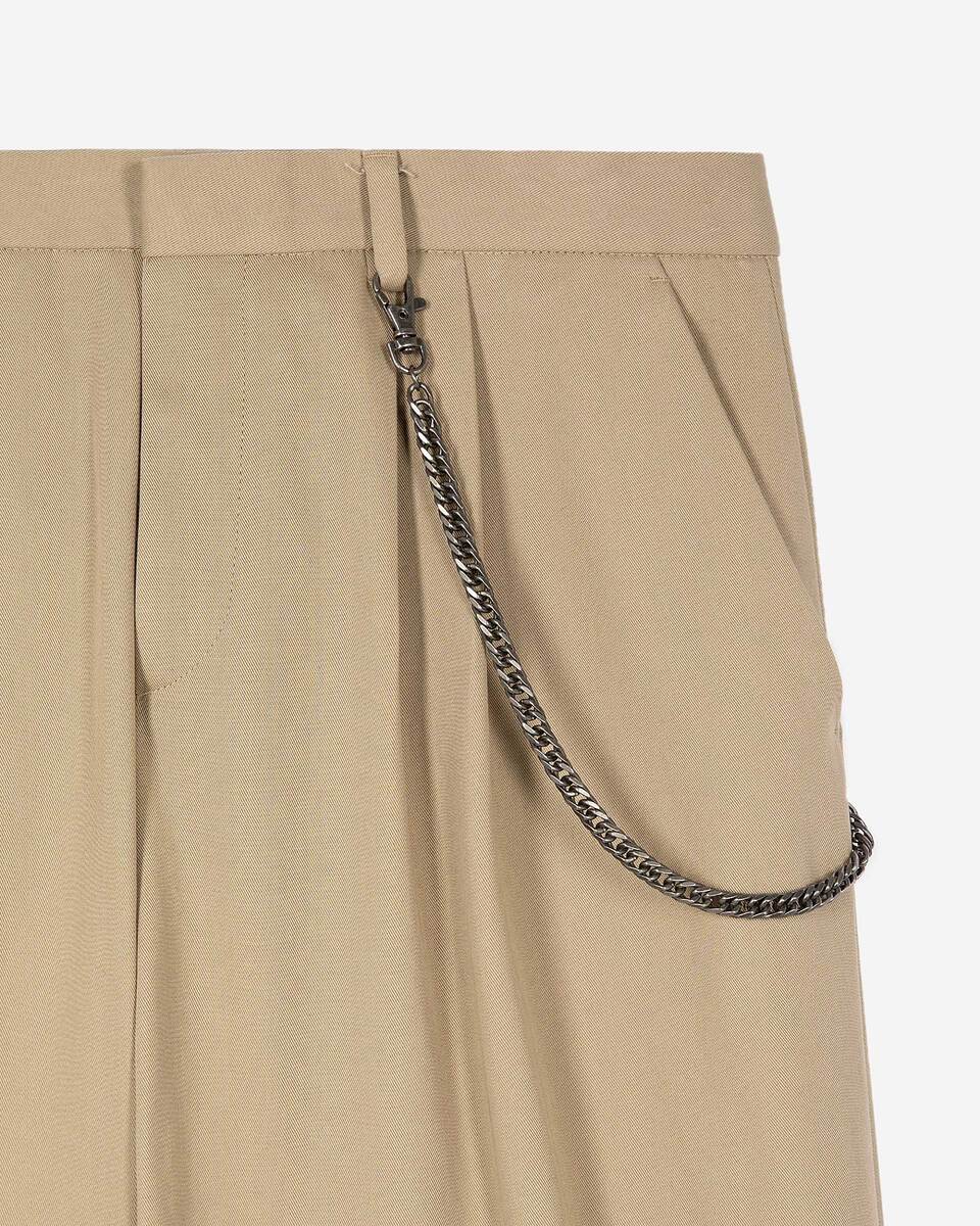 Beige wide-leg pants
