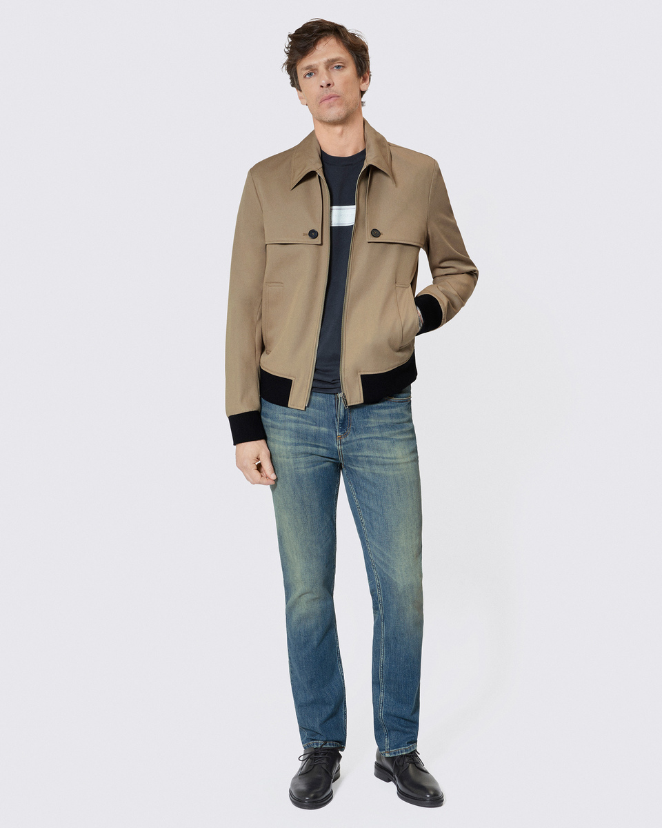 Beige bib jacket