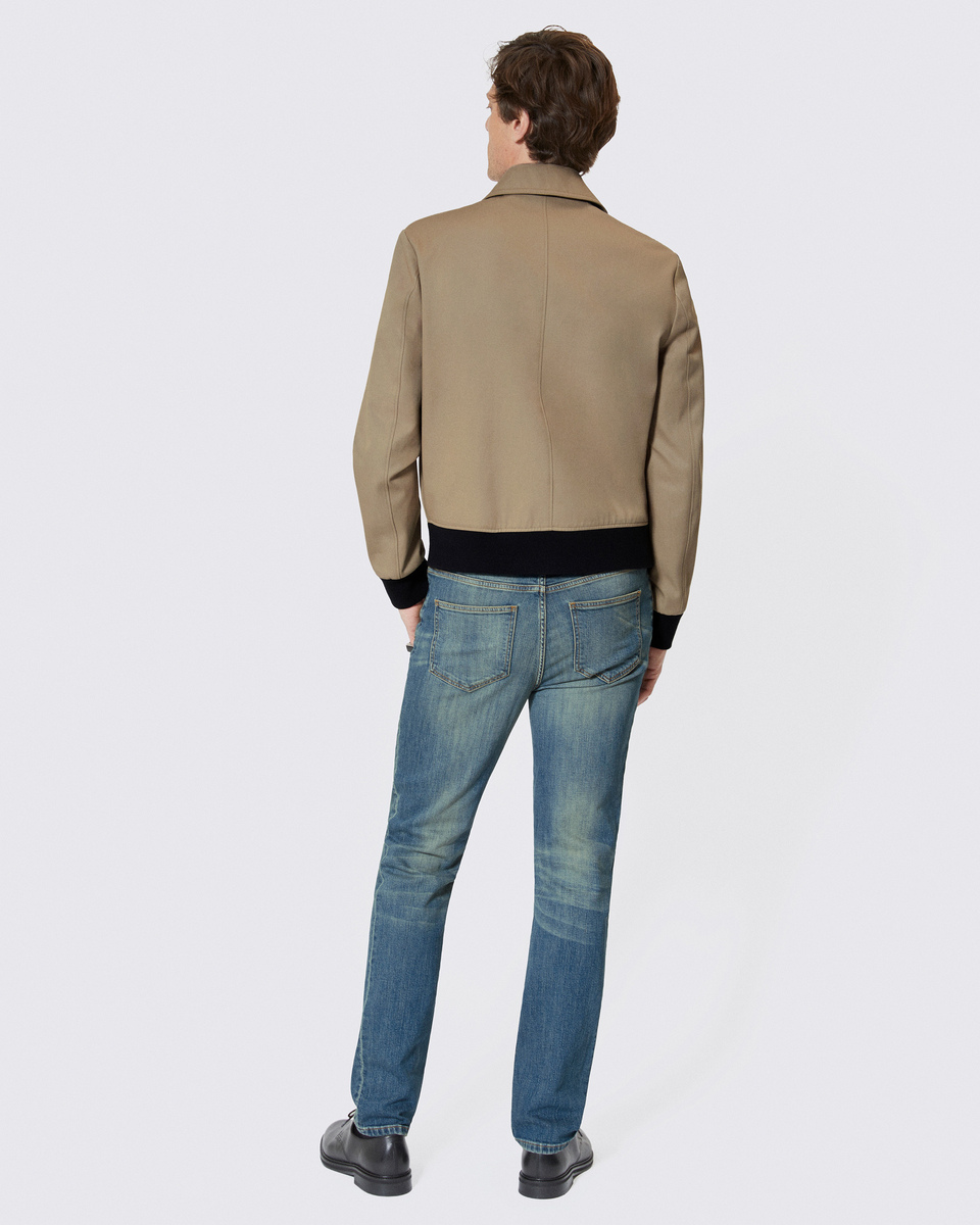 Beige bib jacket