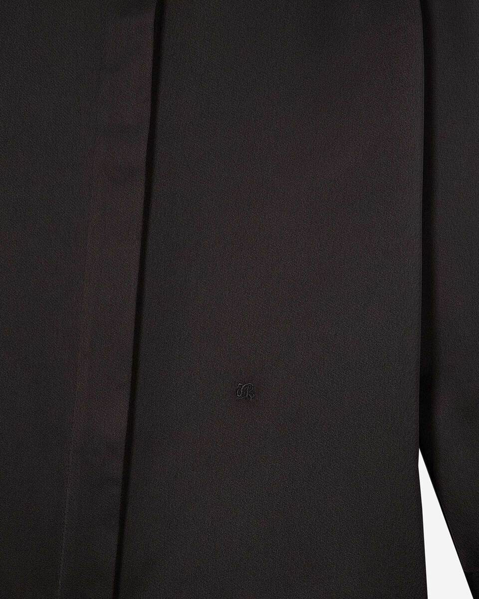 Black satin shirt