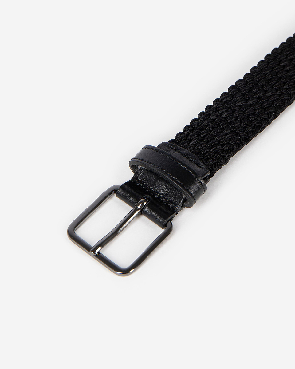 Black braided belt