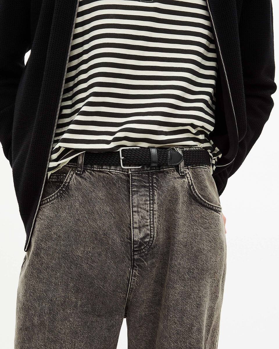 Black braided belt