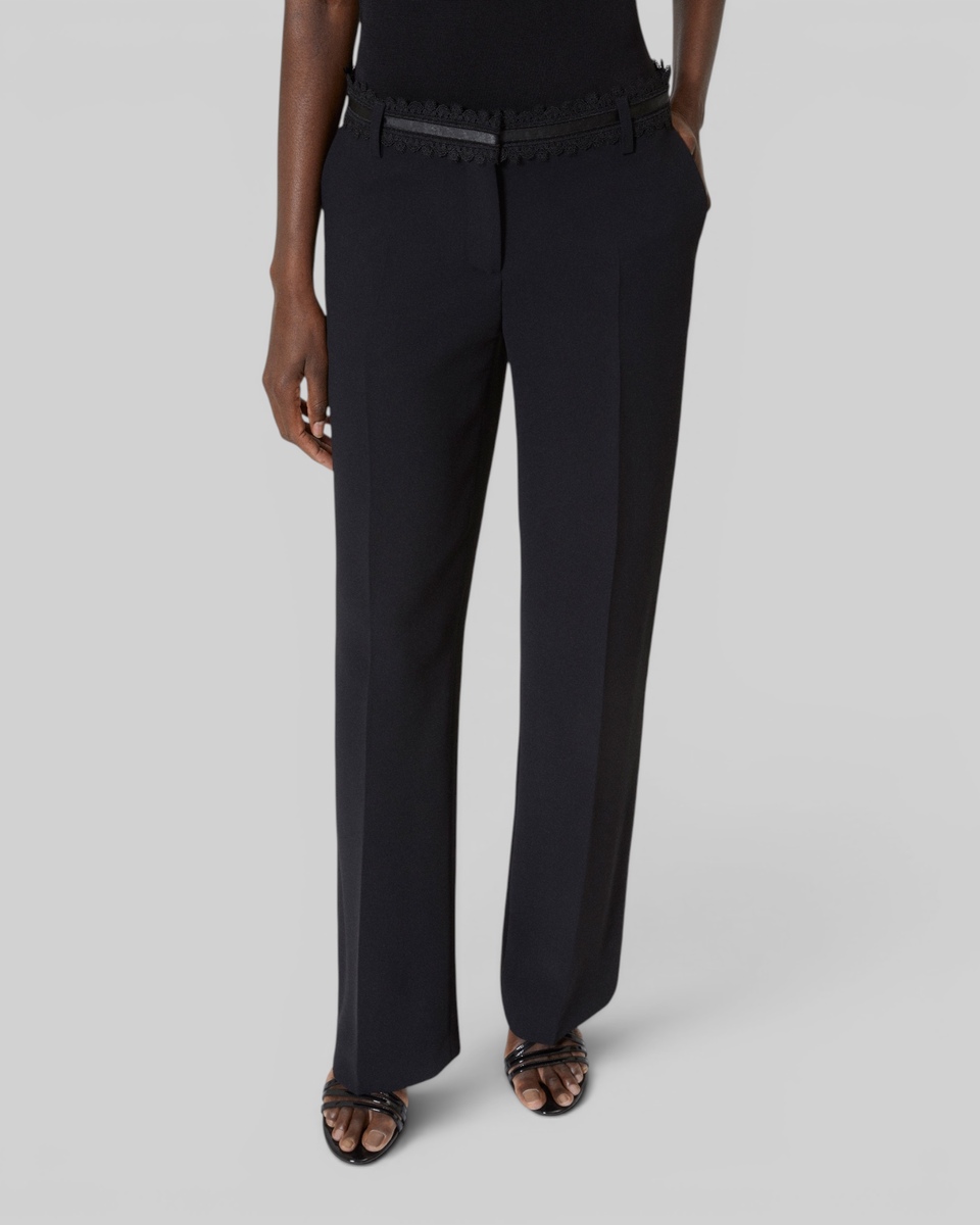 Black wide-leg pants