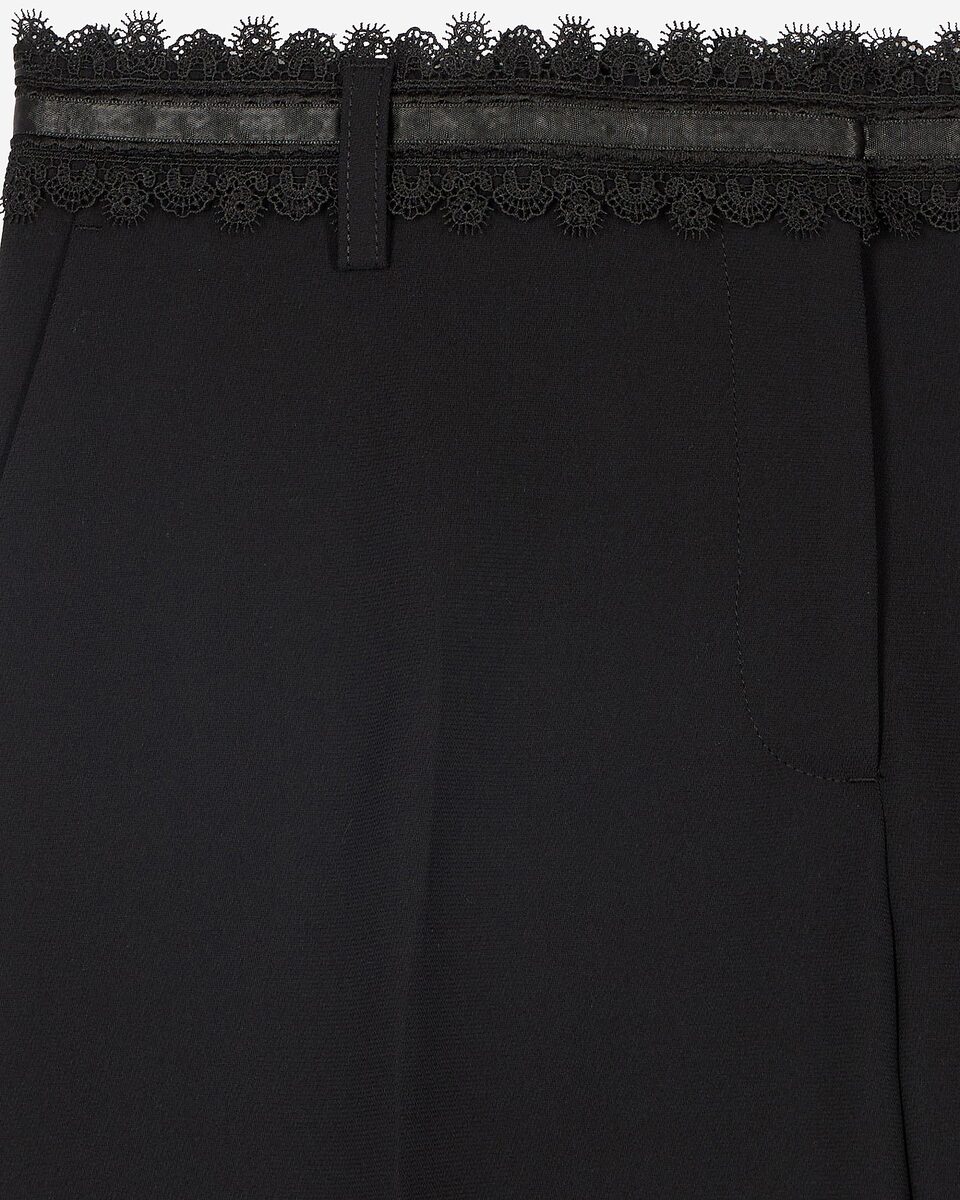 Black wide-leg pants