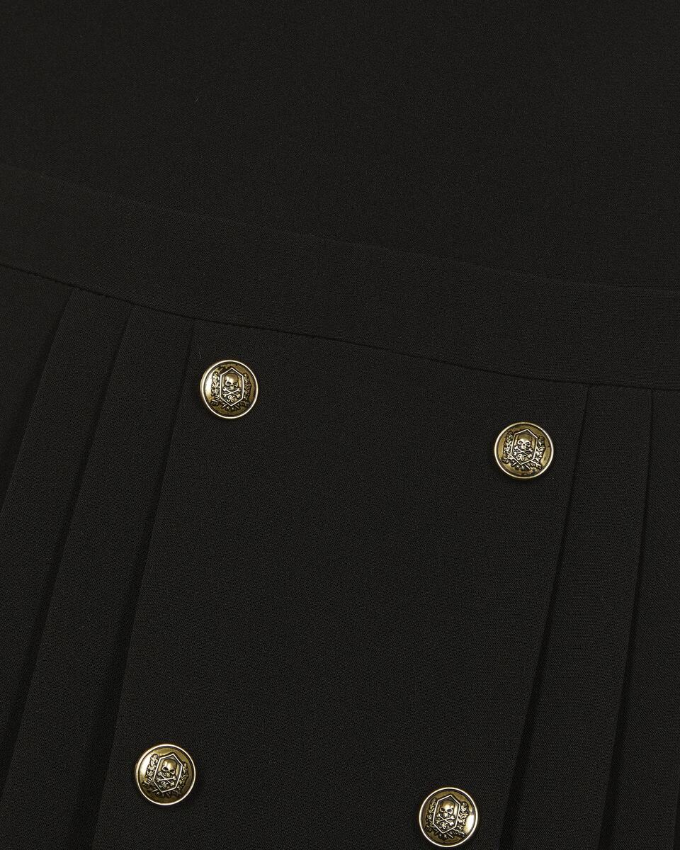 Short black cross-back dress