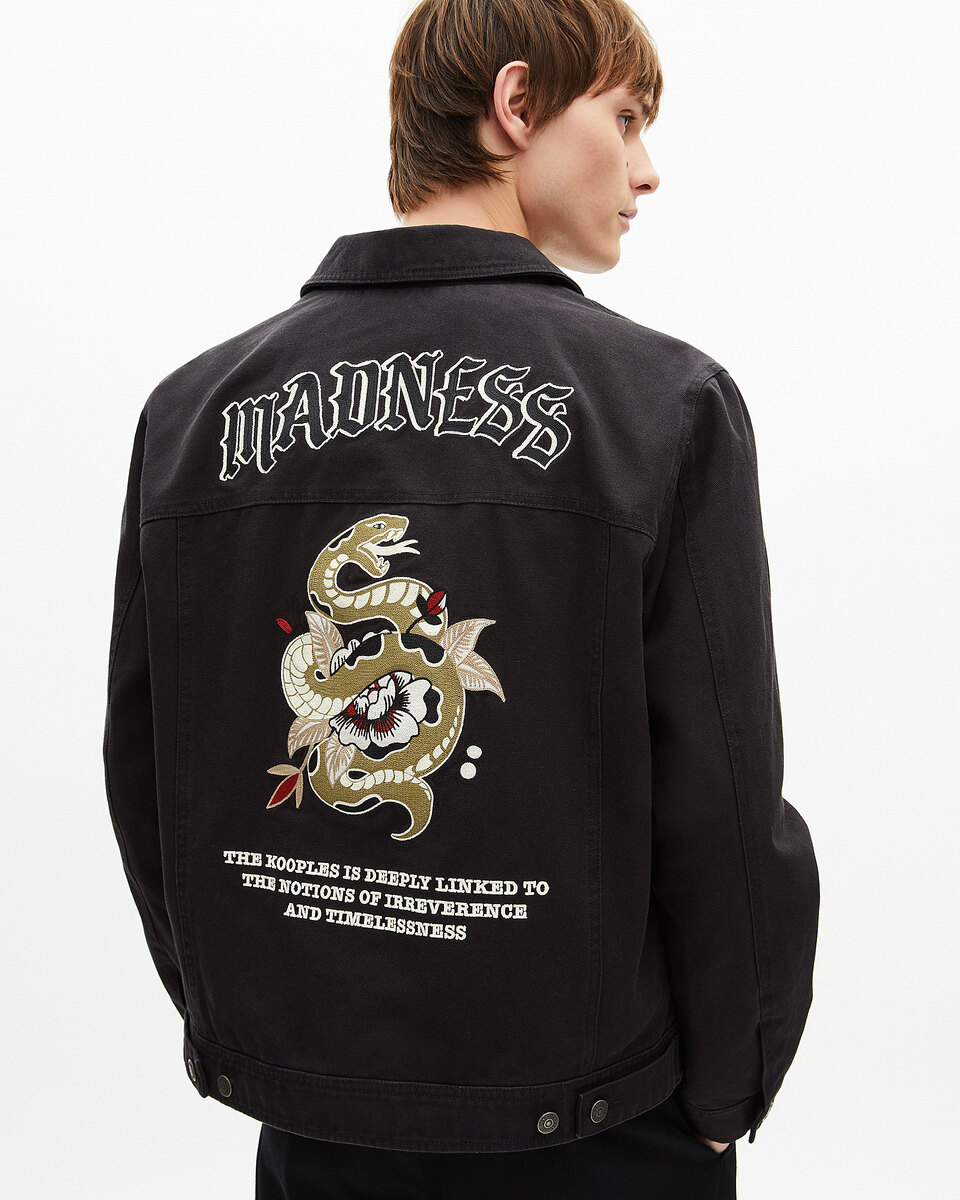 Black embroidered jacket