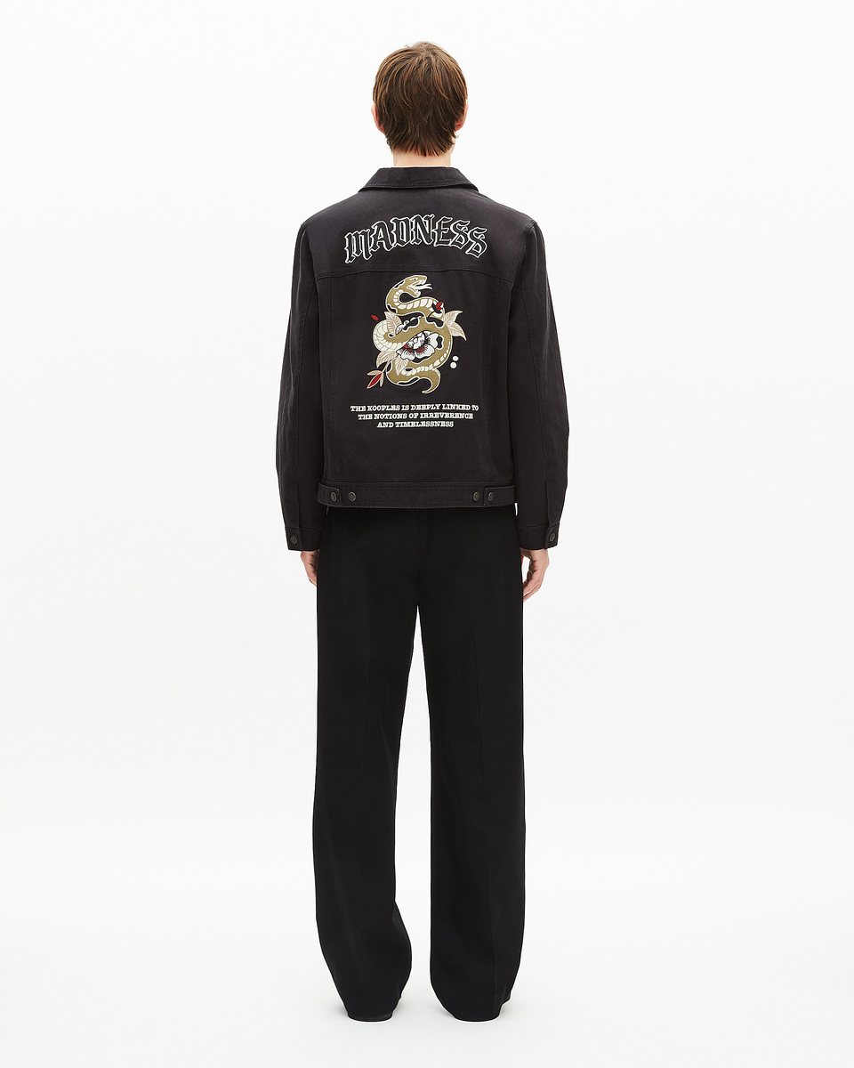 Black embroidered jacket