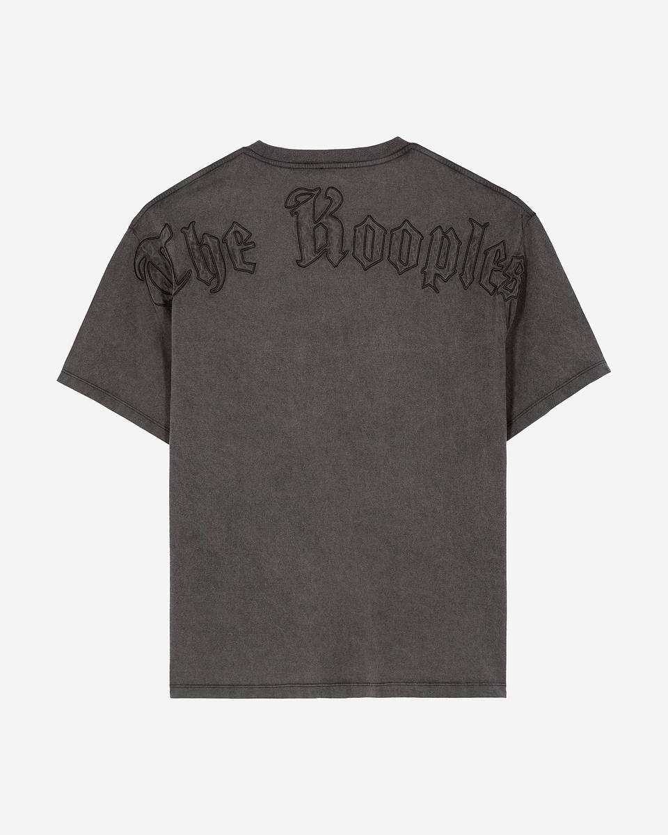 T-shirt with logo on black back