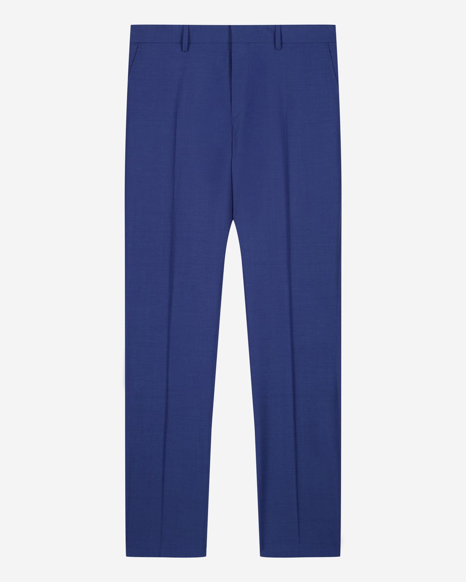 Blue tailored suit pants