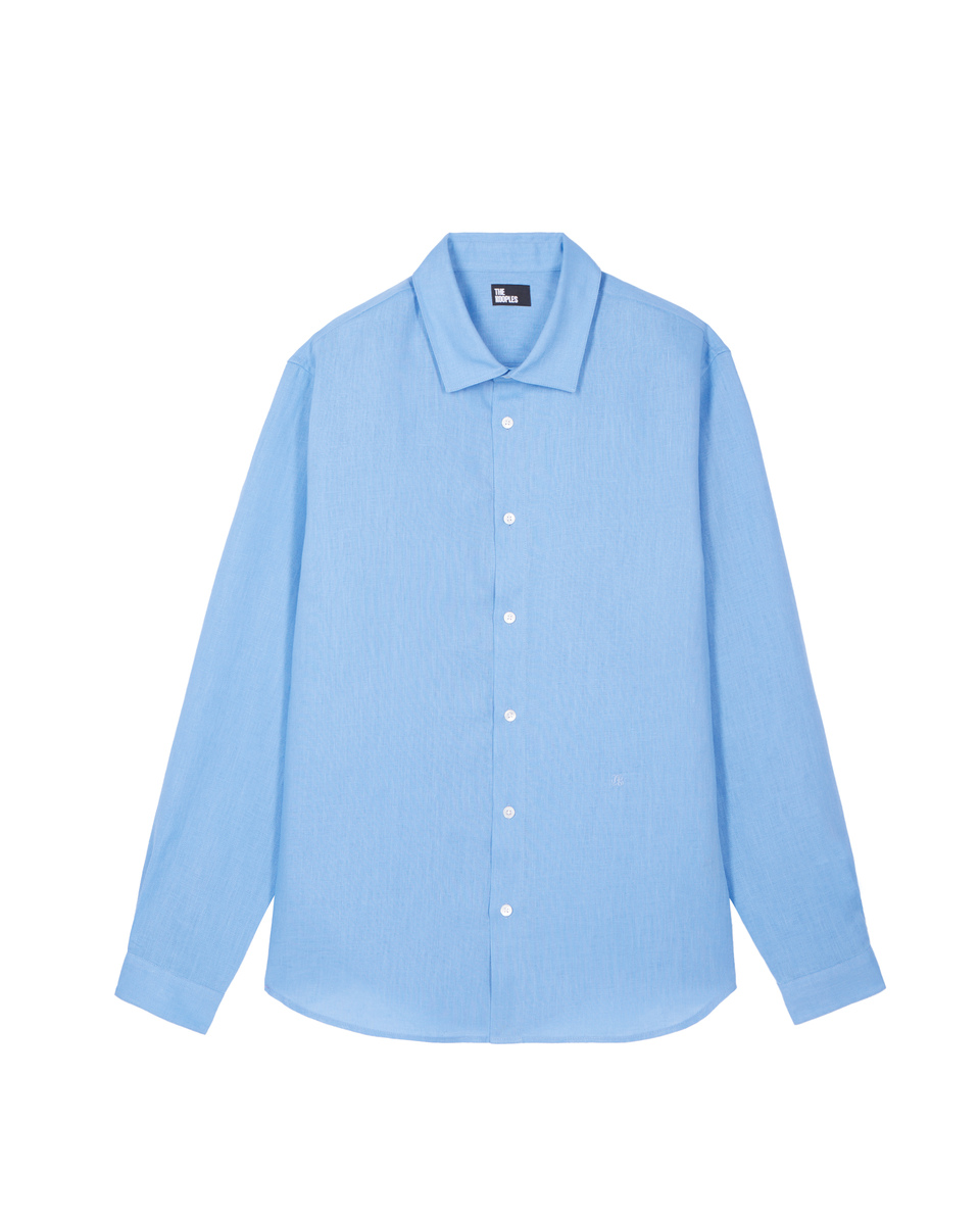 Blue linen shirt