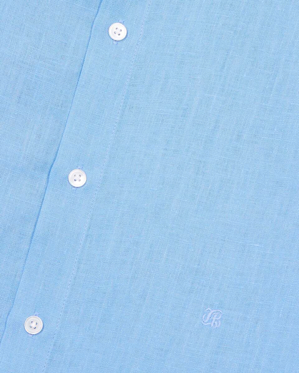 Blue linen shirt