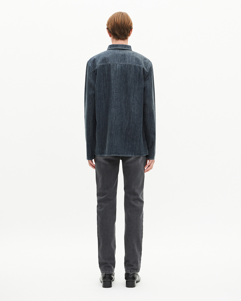 Blue denim shirt
