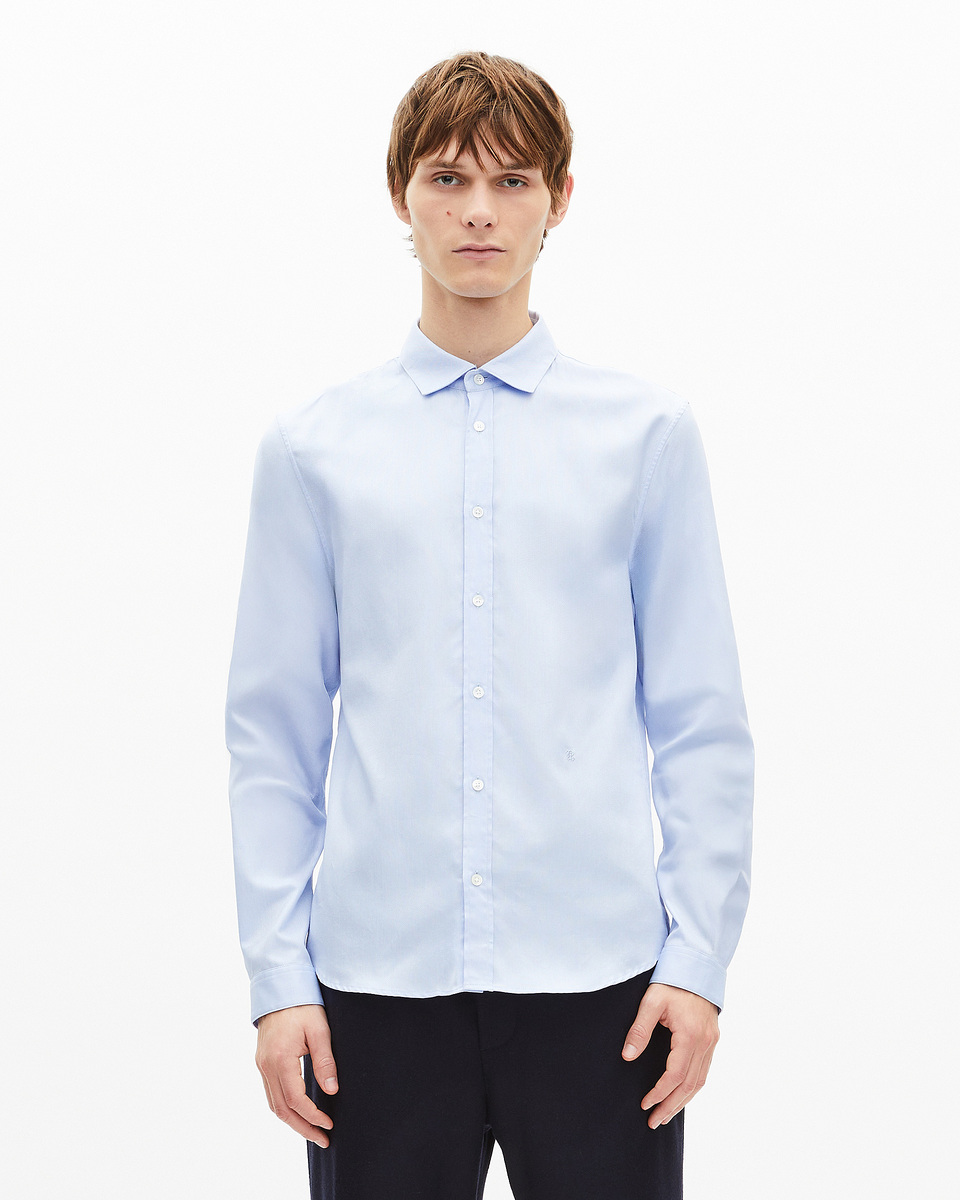 Italian collar shirt, blue