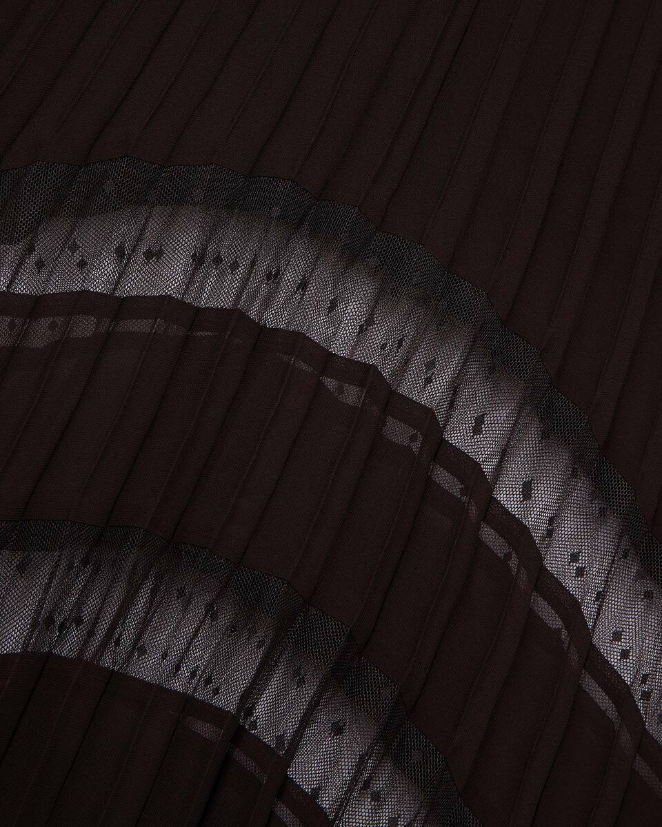 Brown pleated maxi dress