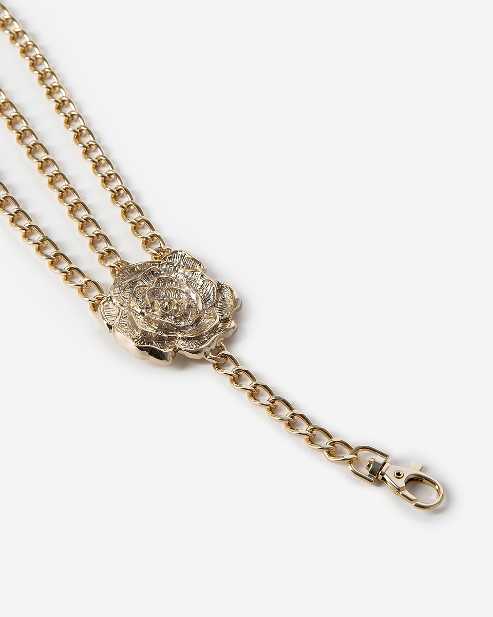 Gold flower jewelry belt