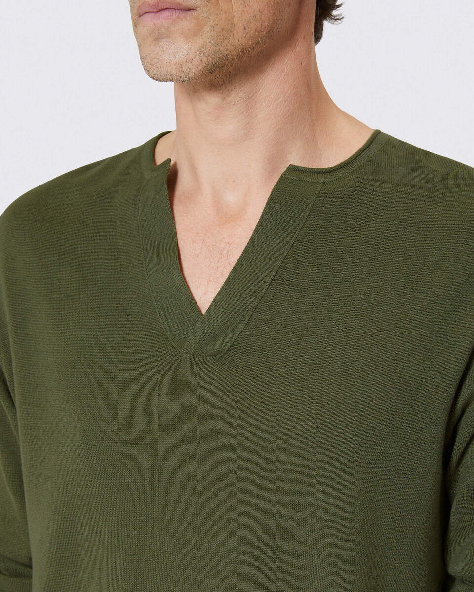 Green tunisian sweater
