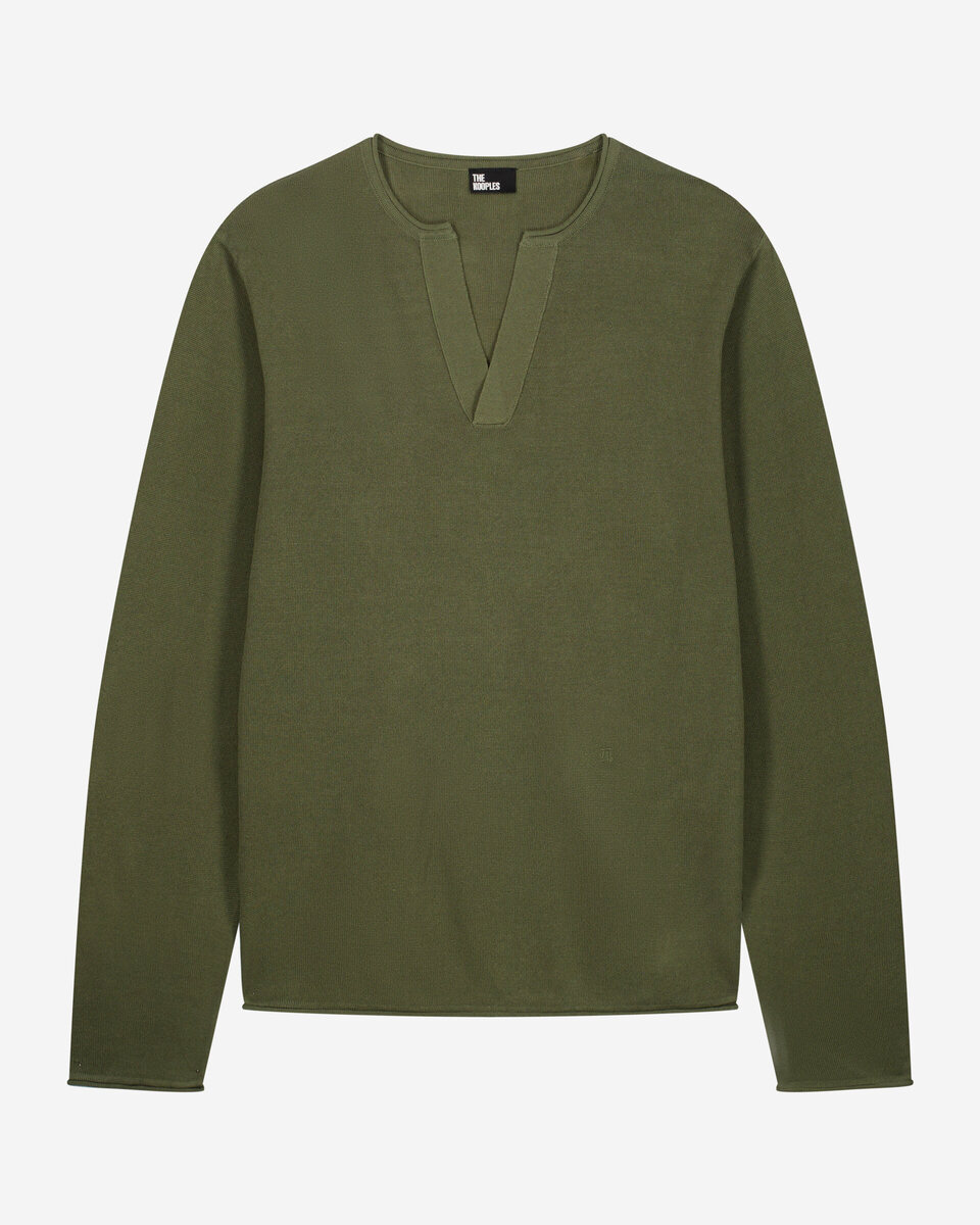 Green tunisian sweater