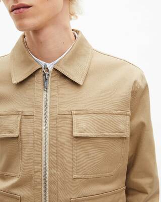 Beige cotton jacket