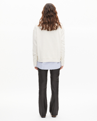 Sweatshirt with beige screen print