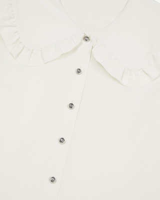Unbleached silk shirt