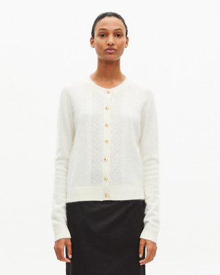 Ecru cashmere cardigan