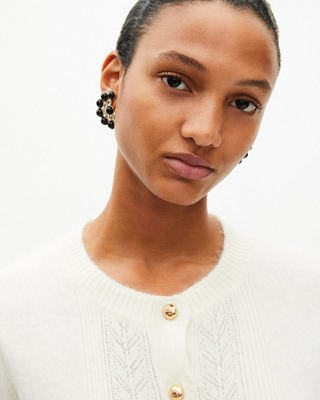 Ecru cashmere cardigan
