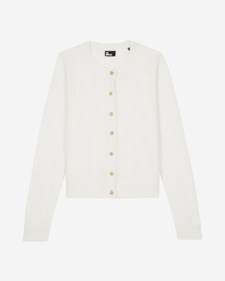 Ecru cashmere cardigan
