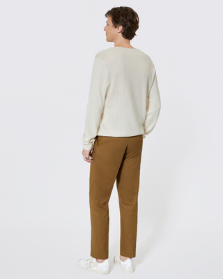 Beige tunic-neck sweater