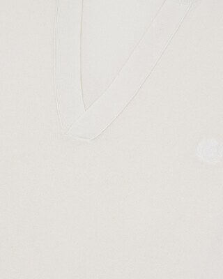 Beige tunic-neck sweater