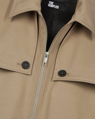 Beige bib jacket