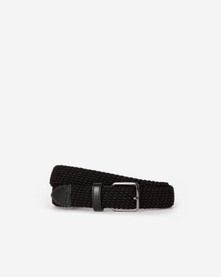 Black braided belt