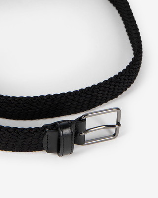 Black braided belt